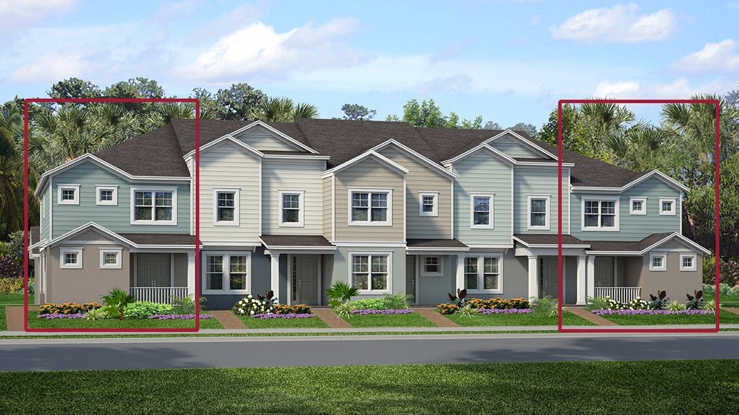 Representative exterior photo of a completed home built from the Adams by Park Square Residential in The Residences at Emerson Park, Apopka, FL (Image 2).