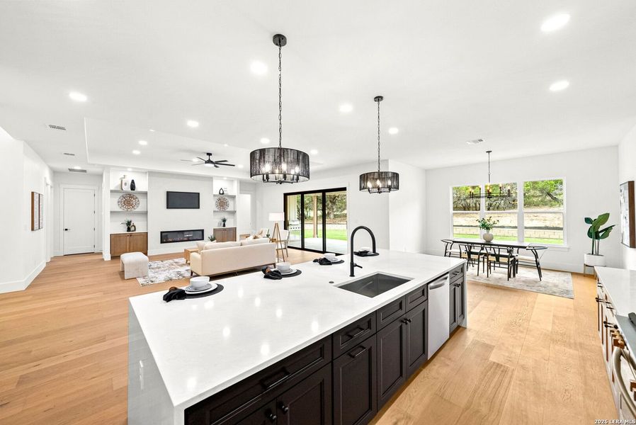 Furnished interior view inside a new home in , Boerne (Image 42).
