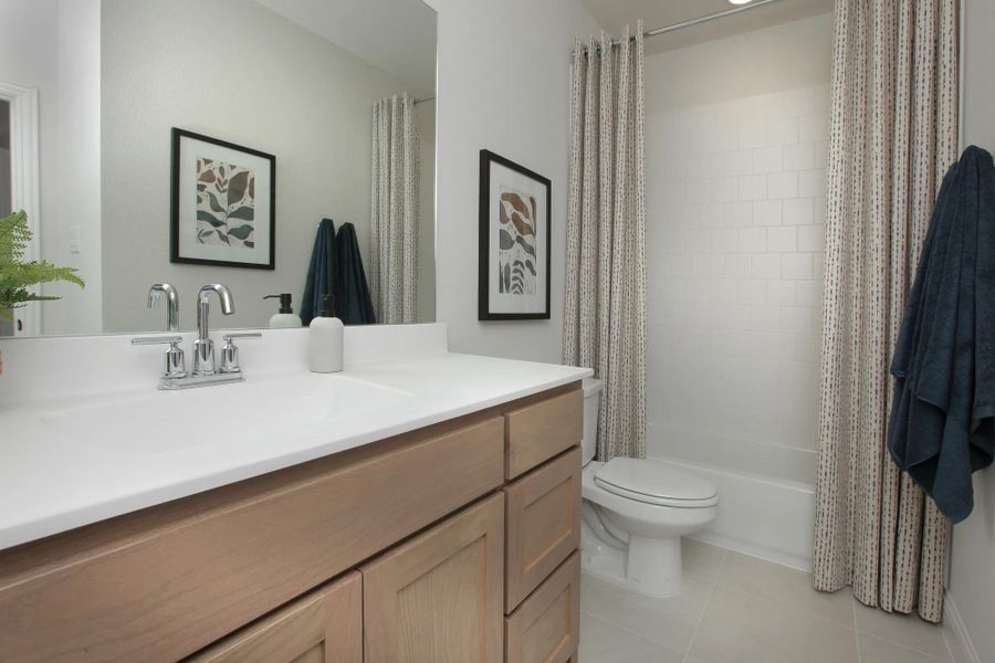 Representative furnished interior of a home built from the Emberly by Drees Custom Homes in Mosaic Townhomes, Celina (Image 17). Representative furnished interior of a home built from the Emberly by Drees Custom Homes in Mosaic Townhomes, Celina (Image 17).
