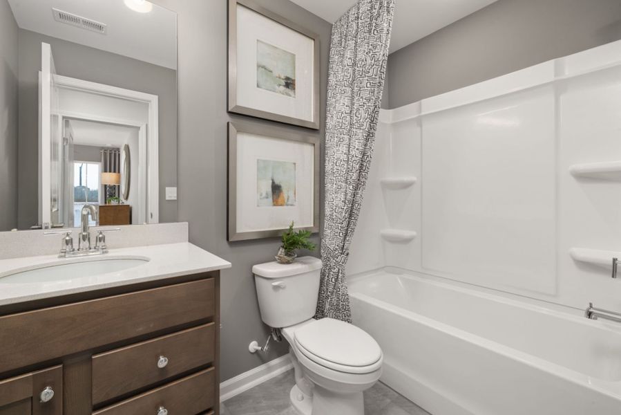 Furnished interior view inside a new home in Solana, Durham (Image 13).