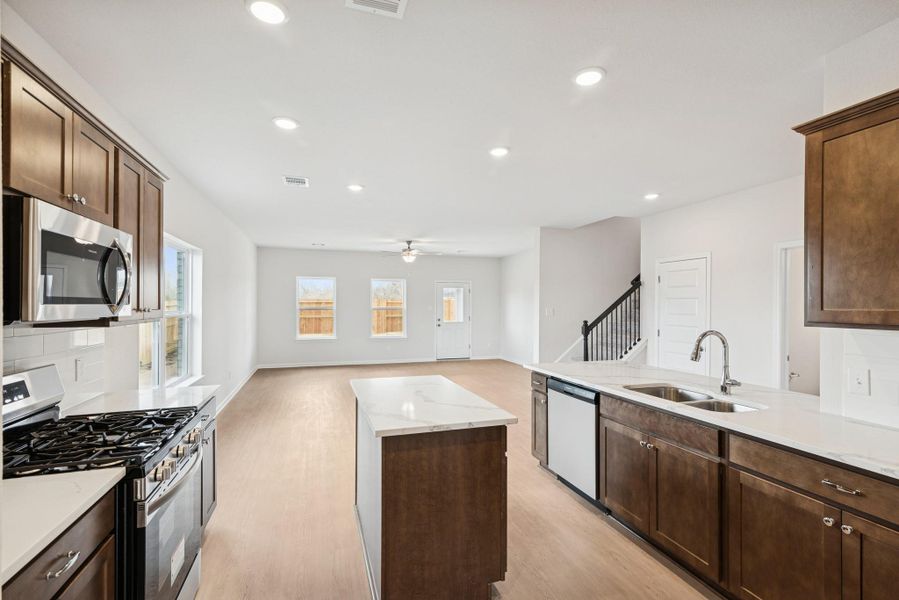 The Georgetown II- Kitchen. Home under construction, photo used for illustrative purposes only, colors and options will vary.