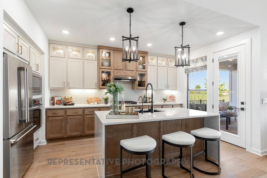 Furnished interior view inside a new home in Easton Park, Austin (Image 11).