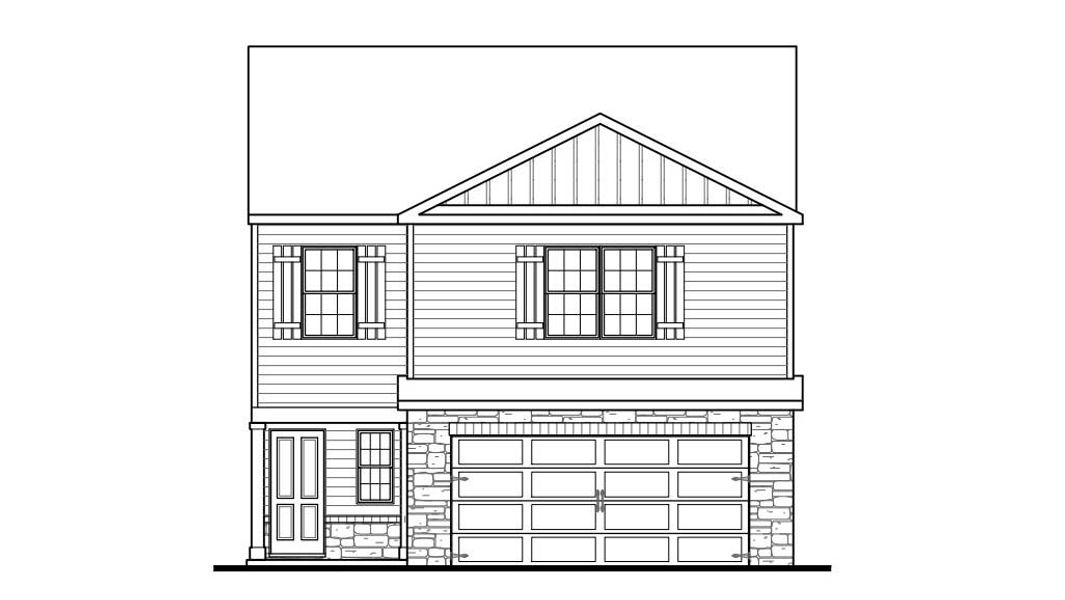 Representative rendering of the exterior for the Manning by D.R. Horton (Image 2).