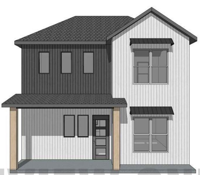 Exterior rendering of this home design in , St. Jo, TX (Image 3).