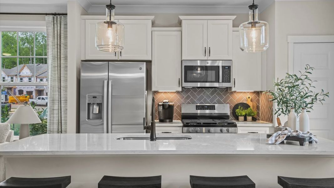 Furnished interior view inside a new home in North First Street Townes, Mebane (Image 13). Furnished interior view inside a new home in North First Street Townes, Mebane (Image 13).