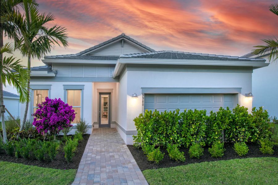 Representative exterior photo of a completed home built from the Mystique by Pulte Homes in Highpointe, Stuart, FL (Image 20).