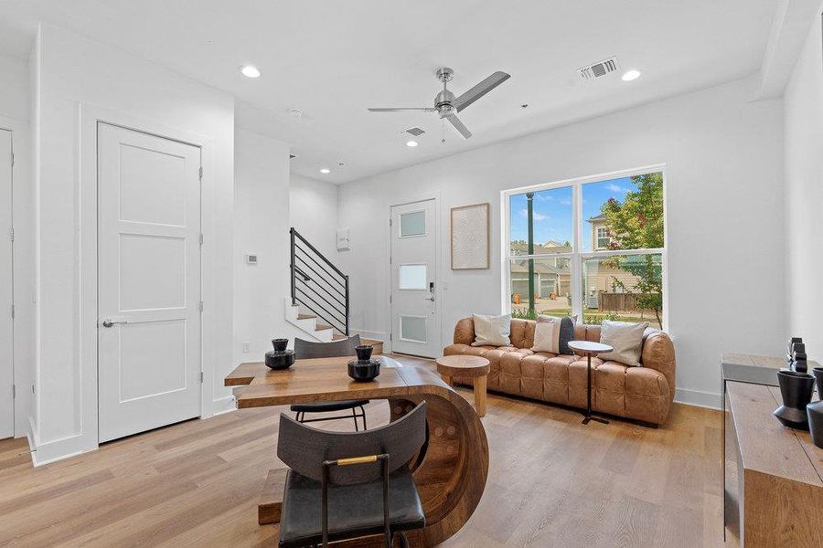 Furnished interior view inside a new home in , Austin (Image 9). Furnished interior view inside a new home in , Austin (Image 9).