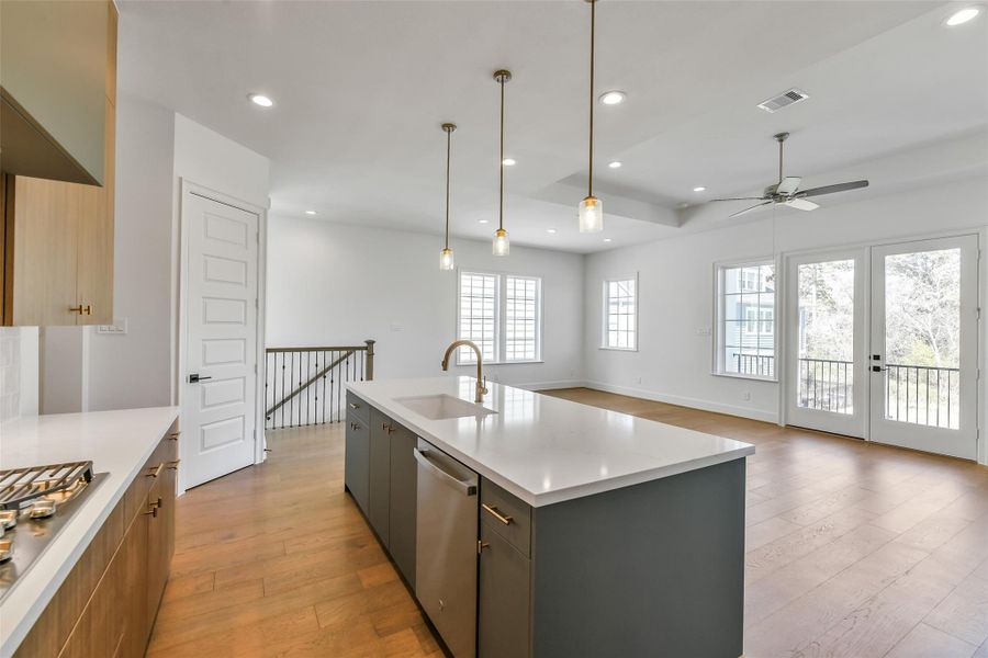 Furnished interior view inside a new home in Reserve in Memorial, Houston (Image 5).