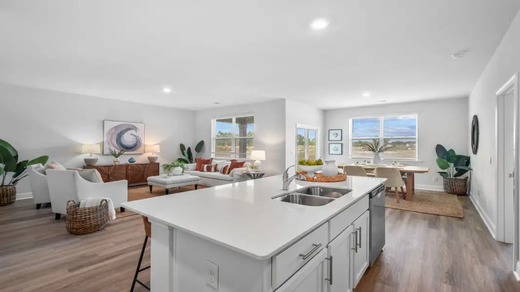 Furnished interior view inside a new home in The Retreat at East Argent, Ridgeland (Image 6).
