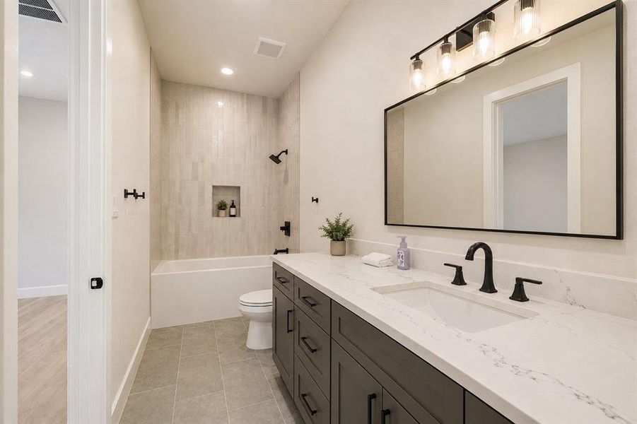 Furnished interior view inside a new home in , Aledo (Image 12).