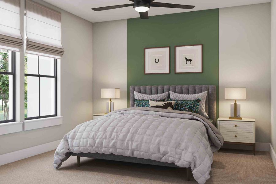 Furnished interior view inside a new home in Woodson’s Reserve 80′, Spring (Image 28).