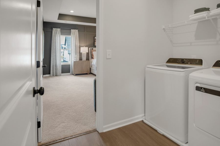 Furnished interior view inside a new home in The Oaks, Clarksville (Image 28).