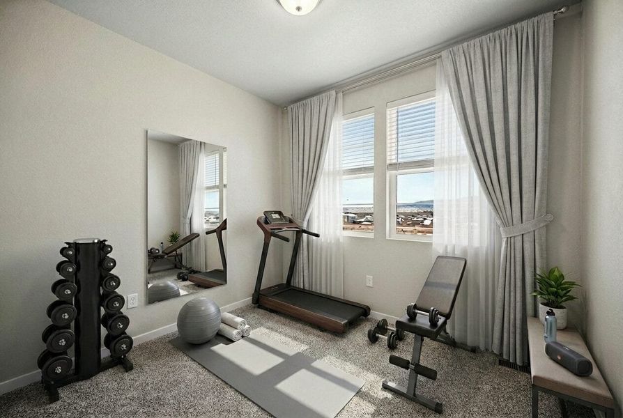 Furnished interior view inside a new home in Aspen Ranch, Fountain (Image 6).