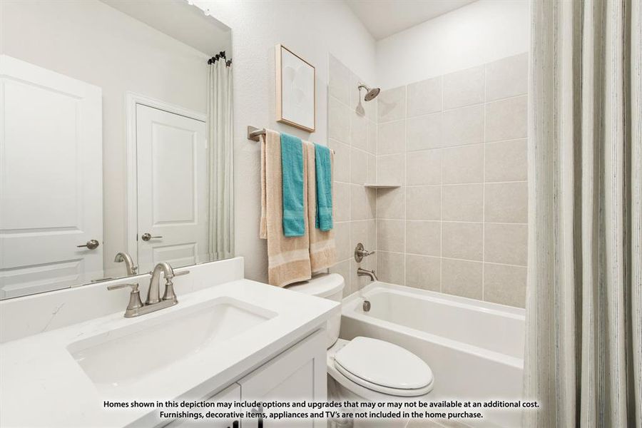 Furnished interior view inside a new home in Parks at Panchasarp Farms, Burleson (Image 9). Furnished interior view inside a new home in Parks at Panchasarp Farms, Burleson (Image 9).