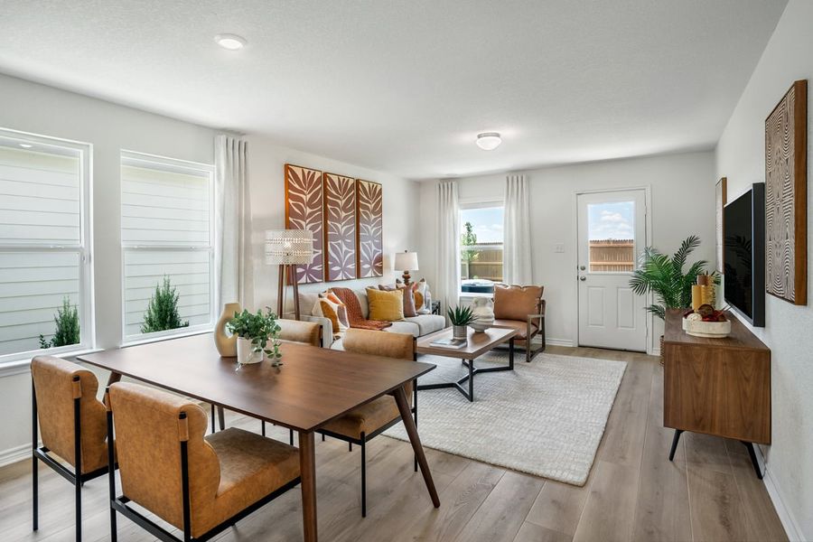 Representative furnished interior of a home built from the 1245 by KB Home in The Granary - Villa Collection, San Antonio (Image 7).