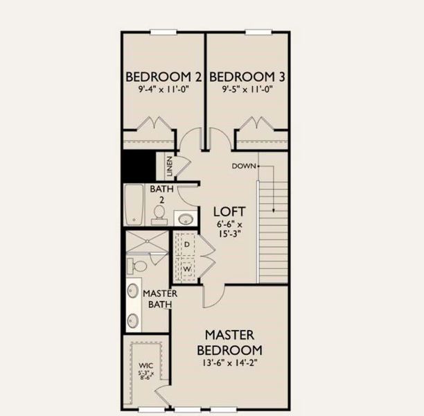 2D floor plan layout of this home in Park Vue, Atlanta, GA (Image 6).
