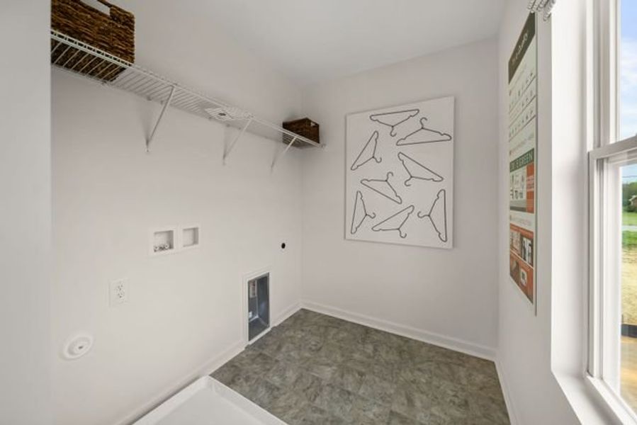 Representative unfurnished interior of a home built from the Dawson by True Homes in Tanglewood East, Angier (Image 17).