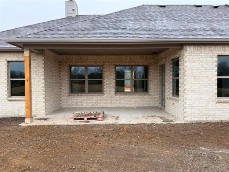 Covered back porch Covered back porch