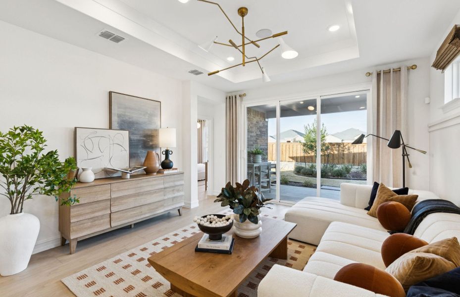 Representative furnished interior of a home built from the Hallmark by Del Webb in Del Webb at Legacy Hills, Celina (Image 14).