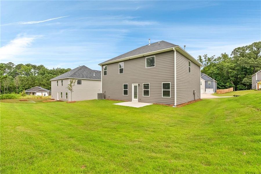 Exterior details and patio area of a home in Crossvine Village, LaGrange (Image 1). Exterior details and patio area of a home in Crossvine Village, LaGrange (Image 1).