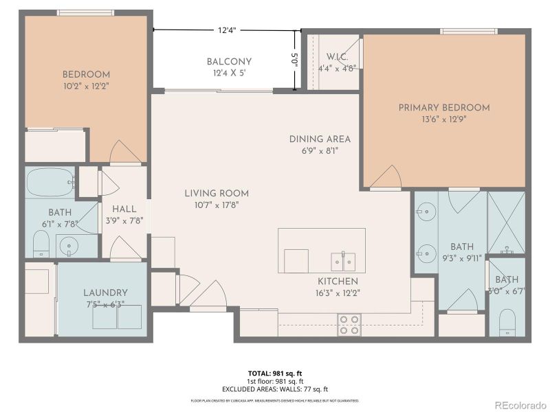 2D floor plan layout of this home in , Parker, CO (Image 4).