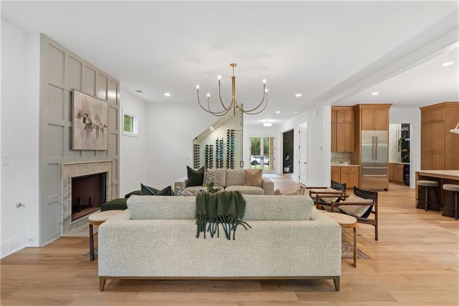 Furnished interior view inside a new home in , Roswell (Image 21).