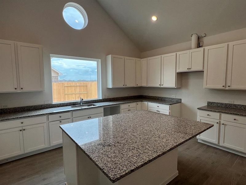 Kitchen with island