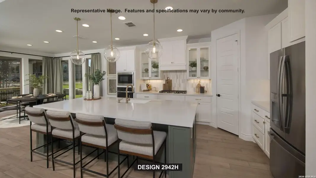 Furnished interior view inside a new home in Haby Hill, San Antonio (Image 4).