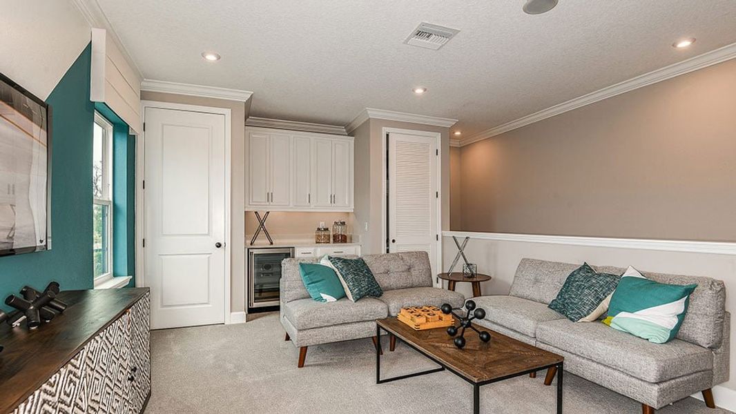 Furnished interior view inside a new home in Center Lake Ranch Community Group Page, St. Cloud (Image 20).