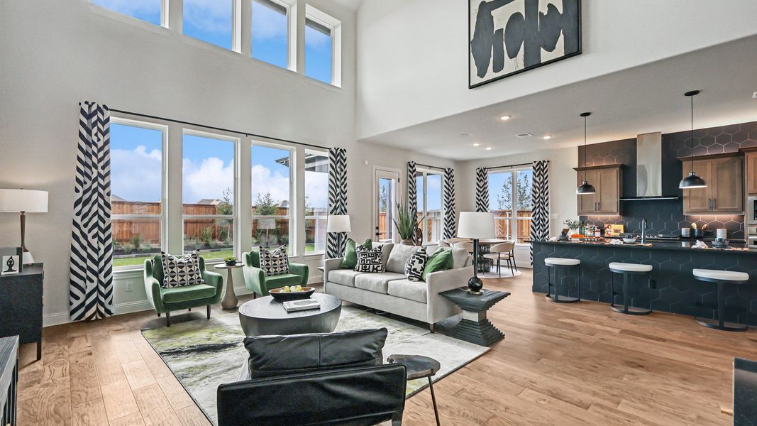 Representative furnished interior of a home built from the Cornell by DRB Homes in Green Meadows Classic, Celina (Image 7).