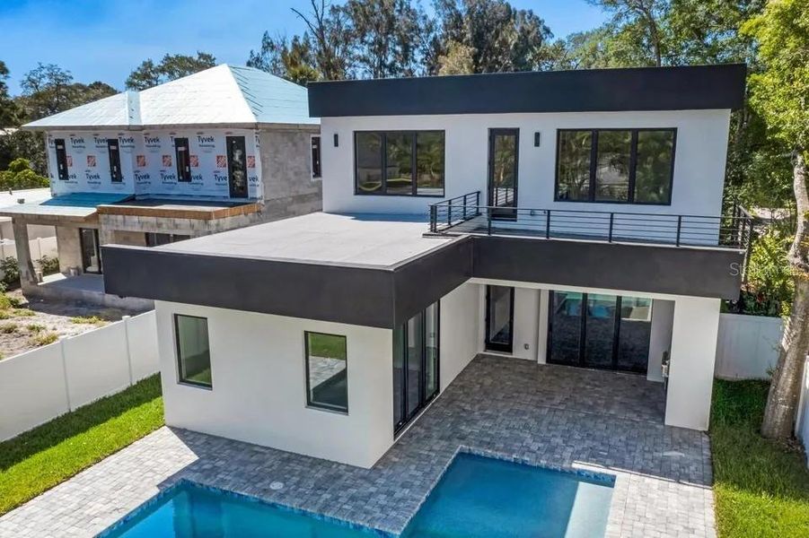Exterior details and patio area of a home in , Sarasota (Image 44).