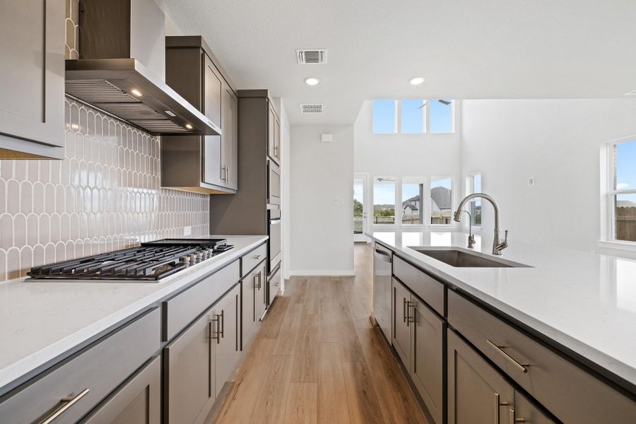 Furnished interior view inside a new home in Santa Rita Ranch, Liberty Hill (Image 9).