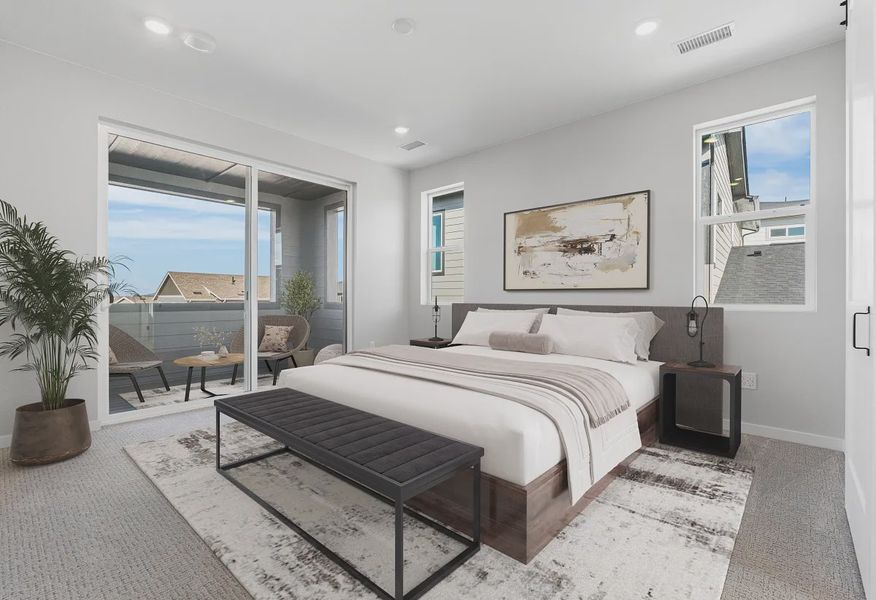 Homesite 88 Primary Bedroom - Virtually Staged - 10 of 17 Homesite 88 Primary Bedroom - Virtually Staged - 10 of 17