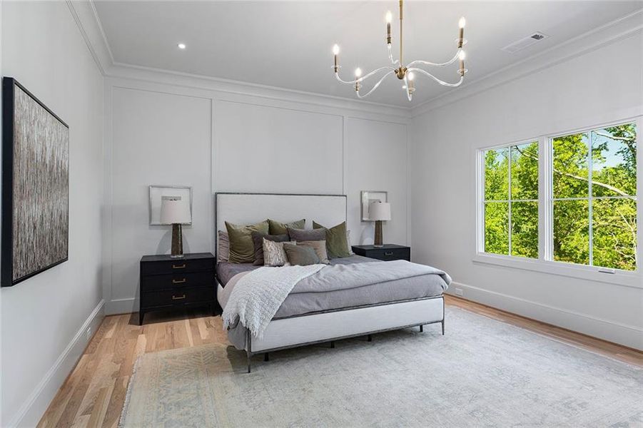 Furnished interior view inside a new home in , Atlanta (Image 58).