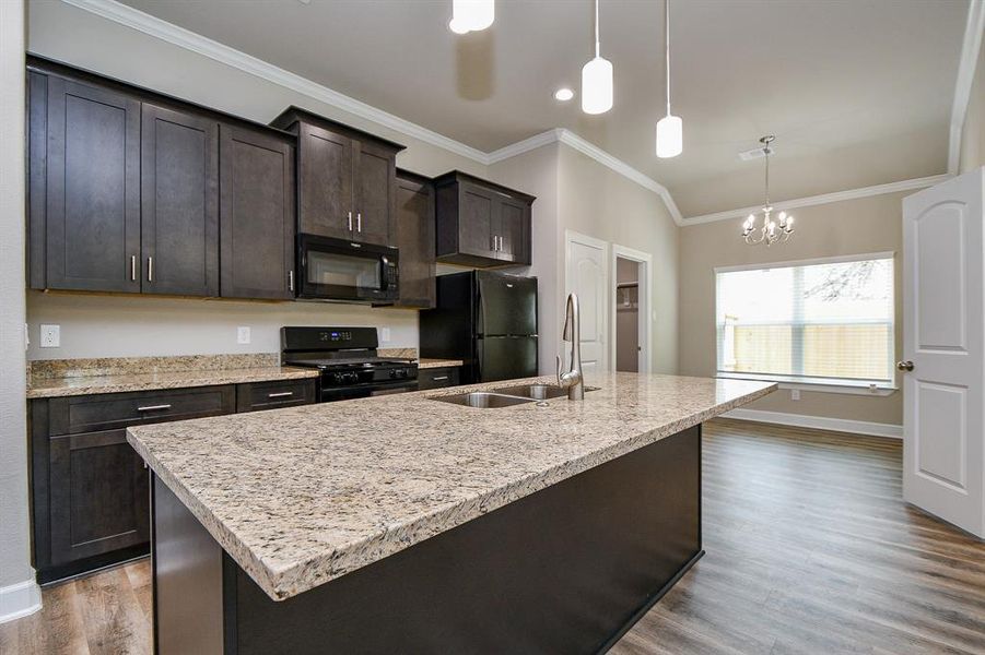 Furnished interior view inside a new home in , Houston (Image 8).