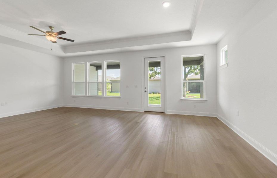 Spacious, unfurnished interior of a new home in Sun City Texas, Georgetown (Image 22). Spacious, unfurnished interior of a new home in Sun City Texas, Georgetown (Image 22).