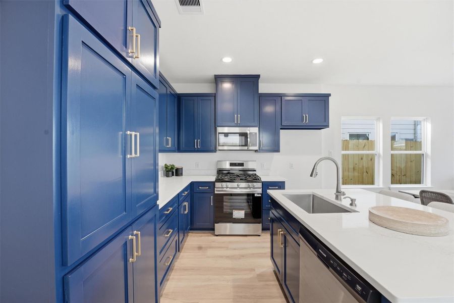 Furnished interior view inside a new home in , La Porte (Image 11).