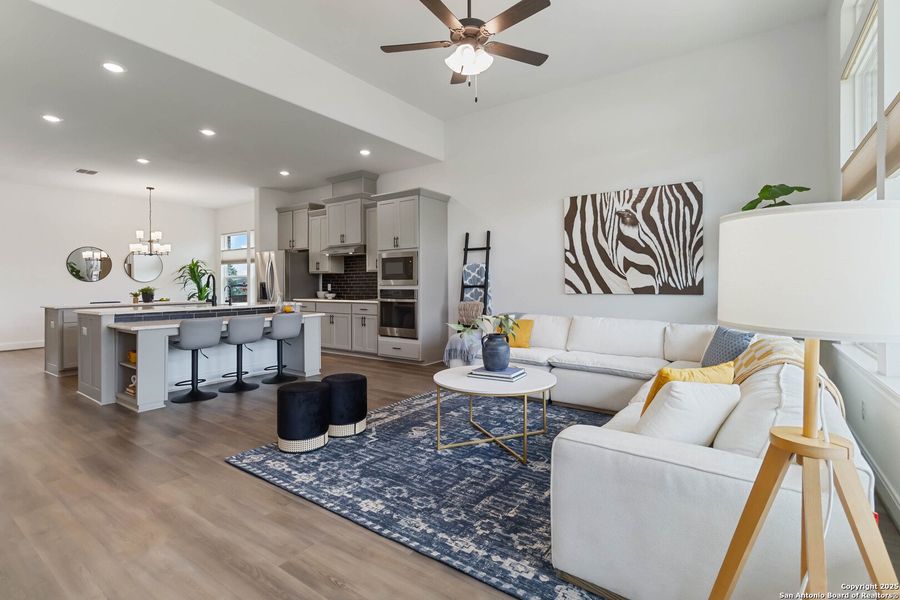 Furnished interior view inside a new home in Woodbridge Farms, La Vernia (Image 13).