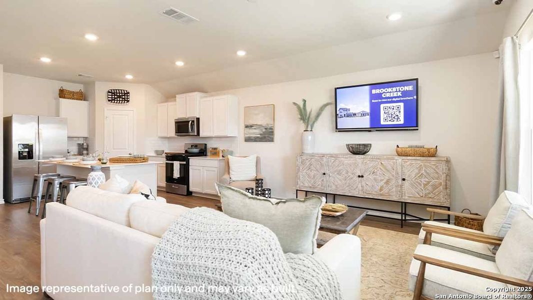 Furnished interior view inside a new home in Brookstone Creek, San Antonio (Image 12).