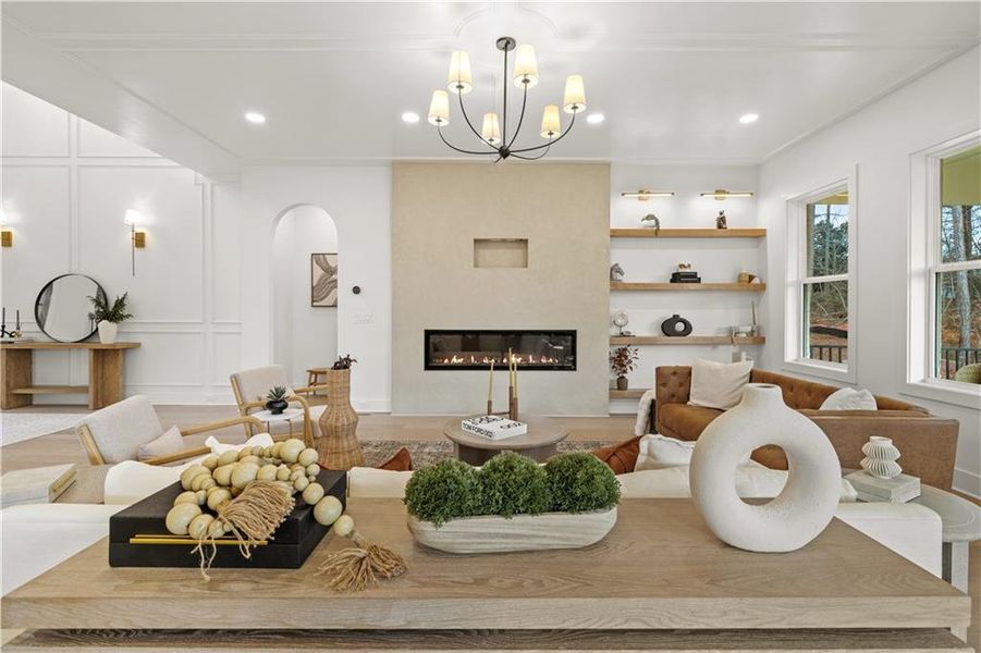 Furnished interior view inside a new home in , Johns Creek (Image 10).