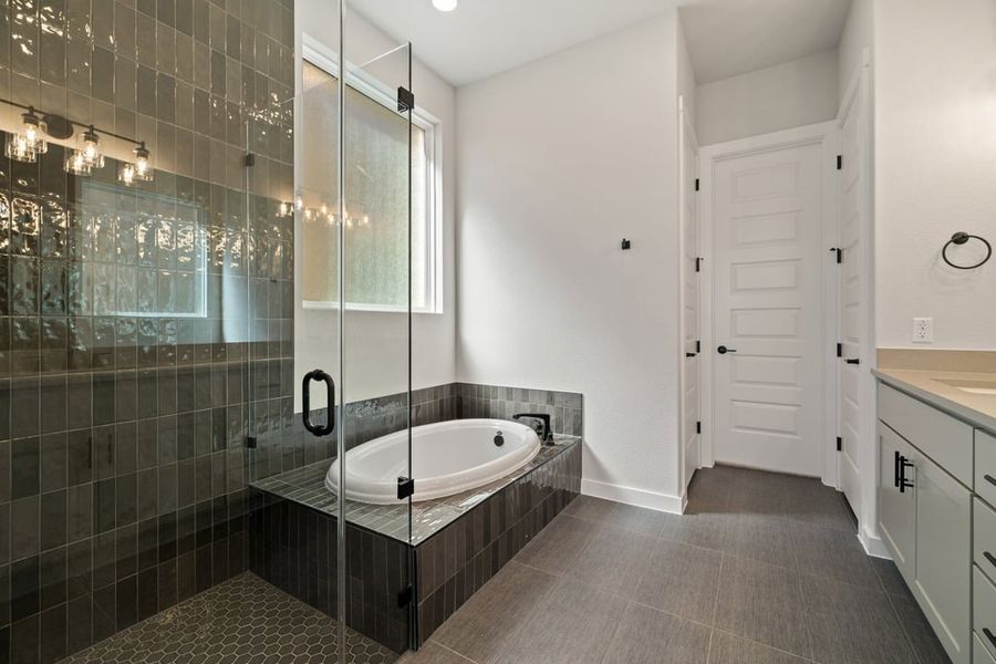 Furnished interior view inside a new home in Park Collection at Lariat, Liberty Hill (Image 16).