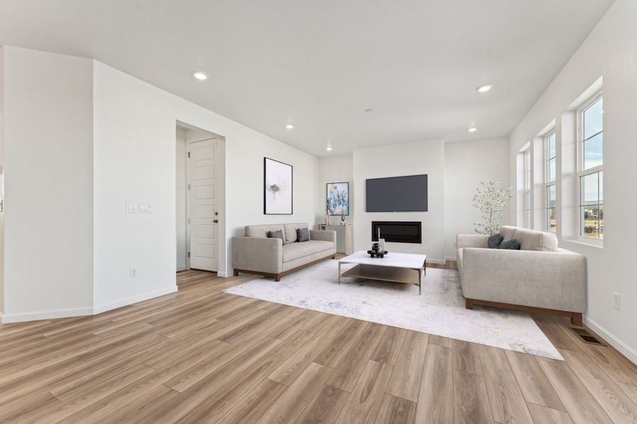 Furnished interior view inside a new home in Sky Ranch, Watkins (Image 7).