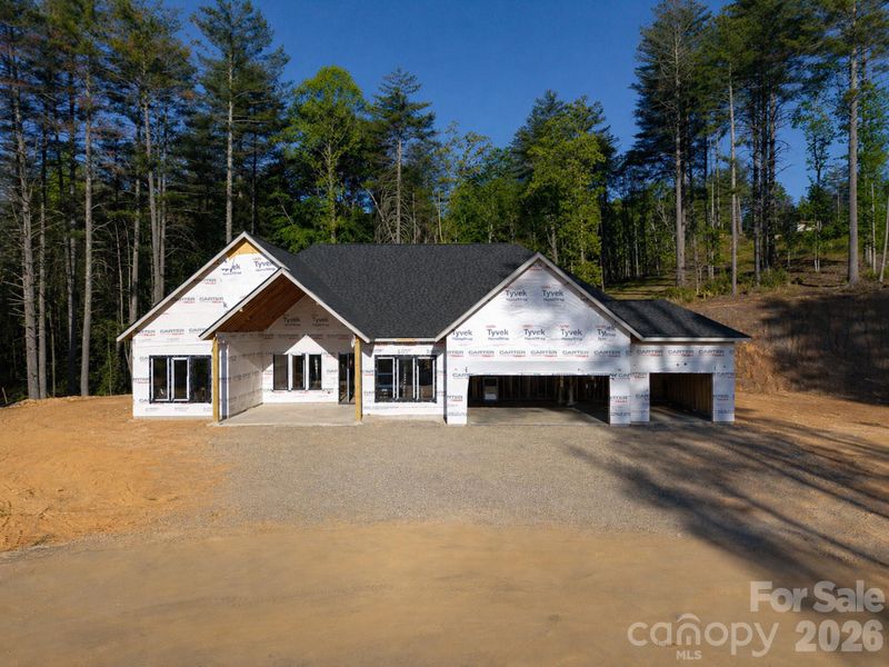 In-progress construction of a new home in , Horse Shoe, NC (Image 18).