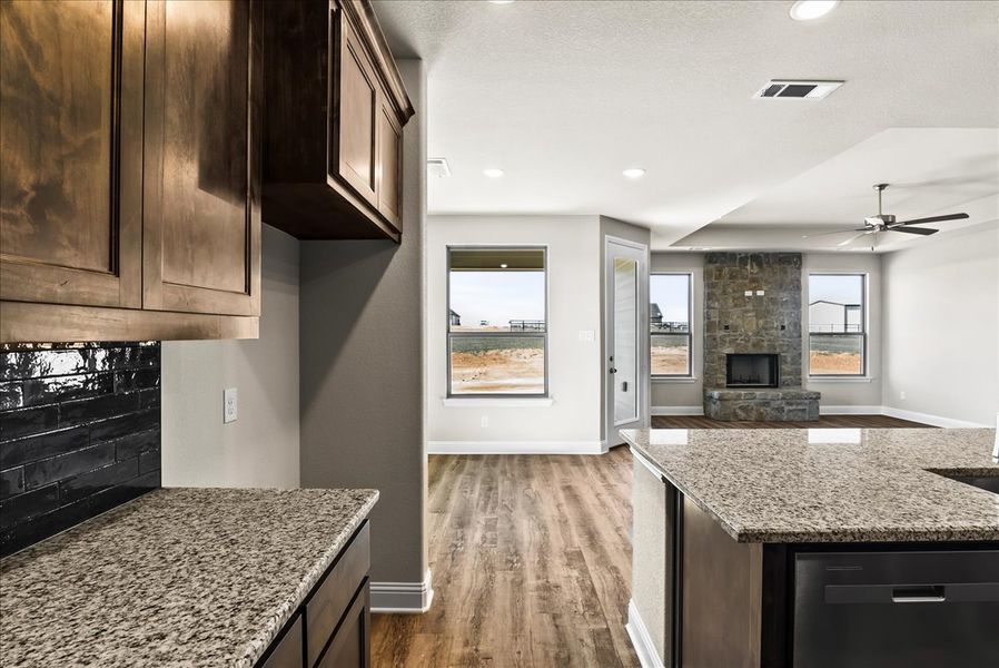 Furnished interior view inside a new home in Honeysuckle Ranch, Springtown (Image 7).