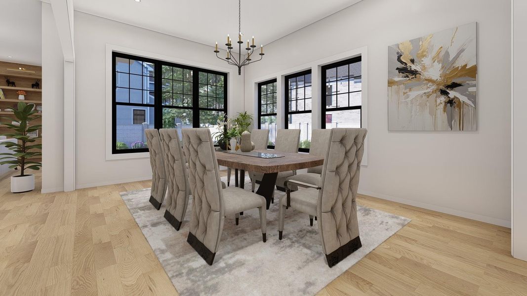 Formal Dining These are Pre-Build Renderings, the home will vary from this photo.