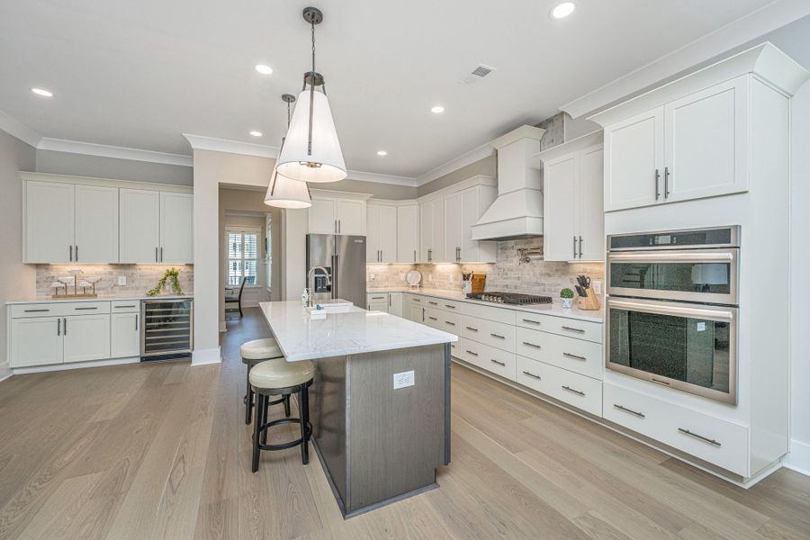 Furnished interior view inside a new home in Overlook at Copahee Sound, Awendaw (Image 44).