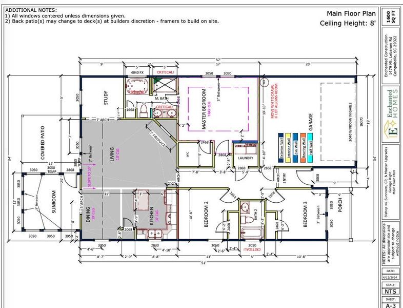 2D floor plan layout of this home in Cleveland Meadows, Spartanburg, SC (Image 1). 2D floor plan layout of this home in Cleveland Meadows, Spartanburg, SC (Image 1).