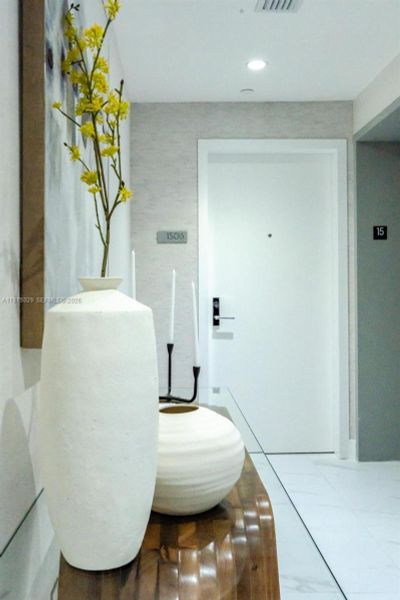 Private elevator entry