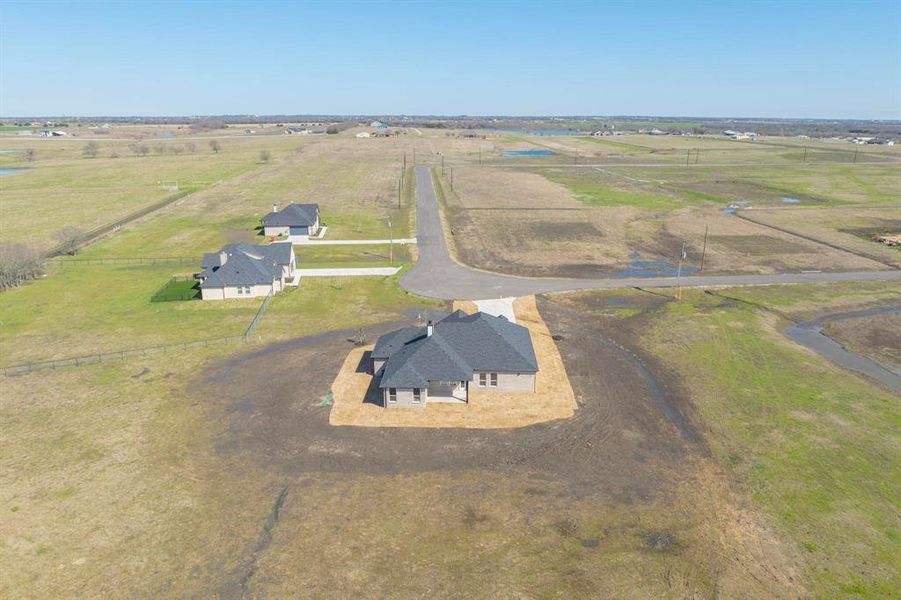 Drone / aerial view with a rural view