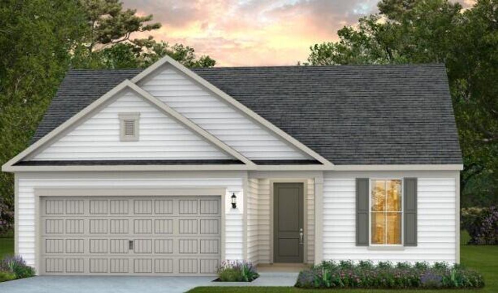 Front exterior of a new home in Nexton, Summerville, SC, highlighting curb appeal (Image 1). Front exterior of a new home in Nexton, Summerville, SC, highlighting curb appeal (Image 1).
